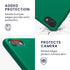 kwmobile TPU Silicone Case for Apple iPhone SE (2022/2020), iPhone 8/7 - Soft Finish Phone Cover, Emerald Green