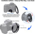 72mm Metal Lens Hood, Compatible with All Brands Lenses with 72mm Filter Thread + 72mm Lens Cap