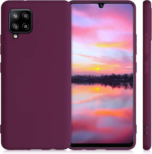 kwmobile Case Compatible with Samsung Galaxy A42 5G - Soft Slim Protective TPU Silicone Cover - Bordeaux
