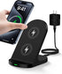 Wireless Charger Stand, Android Cordless QI Charging Pad for Galaxy S24 Ultra, Google Pixel, Apple iPhone 15