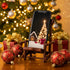 2 Kingdder Pcs Christmas Wood Cell Phone Stand Gifts Folding Chair Wooden Phone Holder Adjustable Office Cellphone