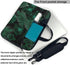 JIPOFD Banana Leaf Green Print Structured Laptop Bag Oxford Cloth Briefcase Padded Shoulder Case with Front Pockets
