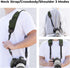 Adjustable Soft Neoprene Camera Neck Strap with Zipped Pockets for Photographers