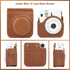 MUZIRI KINOKOO Fuji Mini 12 Case Album Combo, Compatible for Fujifilm Instax Mini 12, PU Leather Carrying Case