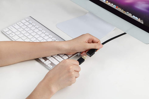 Qxcynsef 3.0 20 FT,5Gbps More,Black,20FT USB Extension Cable High Speed Data Transfer Extra Long A Male to A Female