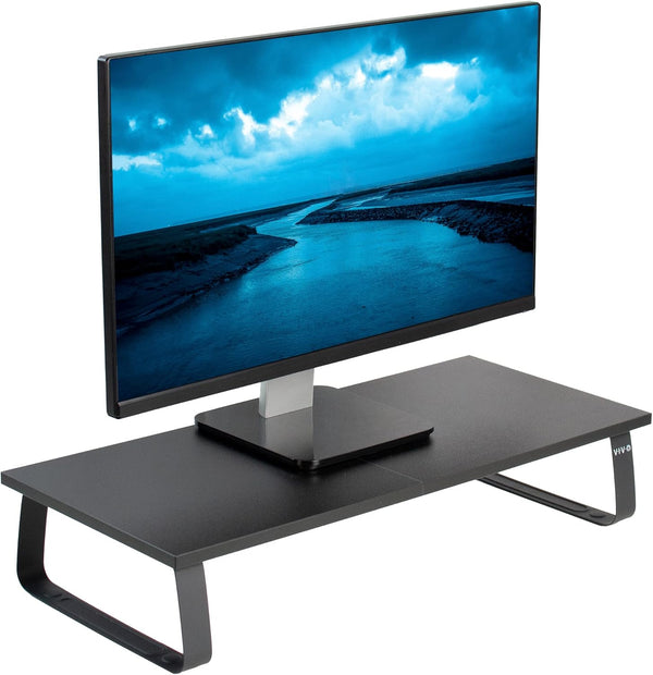 VIVO 24 Inch Desktop Riser Monitor and Laptop Stand, STAND-V000D, Black