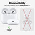 Valkit Compatible Airpods 3rd Generation Case Clear, Airpods 3 Case Cover with Lock & Cleaner Kit, Soft Shockproof
