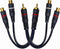 RCA Splitter 1 Male to 2 Female 2 Pack, Y Splitter RCA