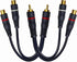 RCA Splitter 1 Male to 2 Female 2 Pack, Y Splitter RCA