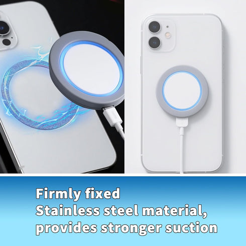 lasuroa 6pcs Universal Magnetic Ring, Sparkle Metal Ring Stickers No Magnet Compatible with Most Phone Inside Cases