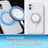 lasuroa 6pcs Universal Magnetic Ring, Sparkle Metal Ring Stickers No Magnet Compatible with Most Phone Inside Cases