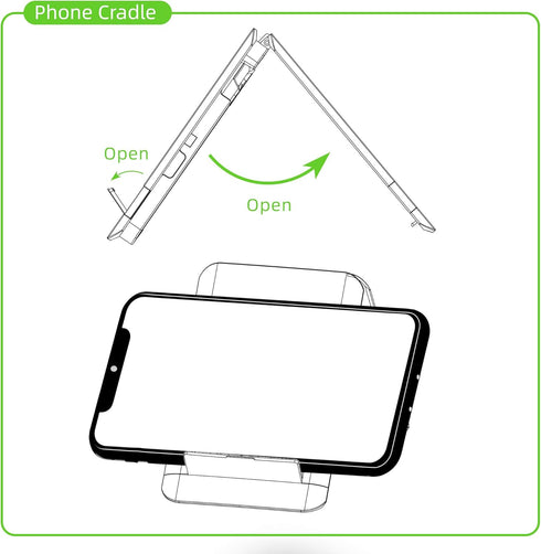 BUDI MFi Certified USB Type C Cable - 3 Types USB Adapter Kit for Traveling Phone Pad Charging