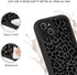 lioscre 13 6.1", Cute Cheetah Print Phone Case for iPhone Case Aesthetic Luxury Black Leopard Pattern Design Cover