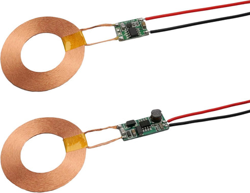 12V 23mm Distance Wireless Charging 5V 100mA~1.2A Output, 42mm Coil Wireless Transmitter + Receiver Power Charger