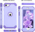 BENTOBEN iPhone SE 2022 & 2020 Case, Heavy Duty 3-in-1 Rugged Shockproof Hybrid, Light Purple/Lavender.
