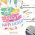 Happy Birthday Backdrop Painting, Let's Put The Art in Party Background for Photography, 7x5ft Decoration Supplies