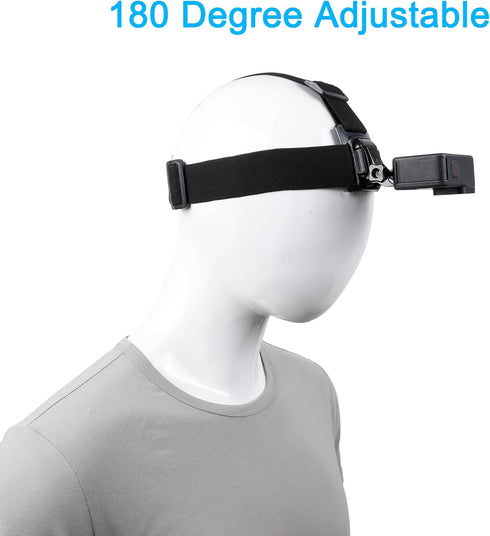 PellKing Quick Release Head Strap Mount for GoPro Hero 13 12 11 10 9 8 7 6 5, Insta360 X3 X2, DJI Osmo Action