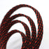30ft PET Expandable Sleeving Wire Cable Sleeve, 1/6", Red & Black