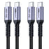 240W USB C Cable 3ft 2 Packs, USB 4 Fast Charging, 40Gbps