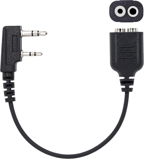 Arrowmax ACDM1-K2 M1 to K1 Adapter Cable Connector Compatible with BaoFeng BTECH UV-5R UV-5RA UV-5RE UV-5R3 BF-F8HP UV-82HP Kenwood 2-PIN Radios NX-1200 NX-1300 NX-P1200 NX-P1300