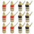Antrader 12pcs Gold Plated Speaker Terminal Binding Post 4mm Banana Plug Socket Connector (6 Black + 6 Red)