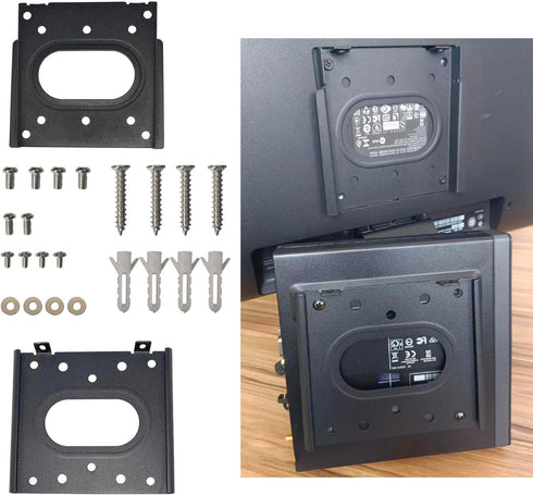 Computer Wall Mout Mini PC VESA Mount TV Monitor Brackets Easy Desk Compatible