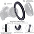 82mm Lens to 86mm Filter Ring, Compatible with 82mm Camera Lens & 86mm Accessories