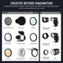 NEEWER CRS6 Softbox Diffusion Dome with 3 Adapter Rings, Compatible with Godox V1 NEEWER Z1 Z2 Round Head Flash and