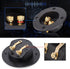 Facmogu 2PCS 3 Inch Round Speaker Box Terminal Cup - 2-Way Binding Post, Power Speaker Plates for DIY Kits
