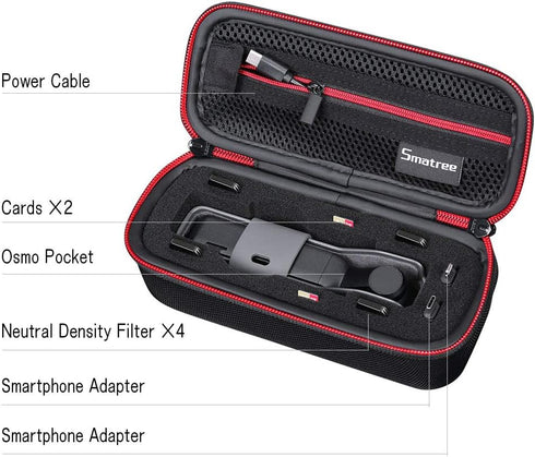 Smatree Hard Carrying Case for DJI Osmo Pocket 2/DJI Osmo Pocket