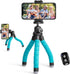 UBeesize Portable Tripod Stand with Wireless Remote & Clip, Flexible Phone Holder for