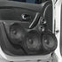 Unifizz Car 2pcs Audio Speaker Cover Metal Mesh Subwoofer Grill Horn Guard 8 Inch Black