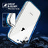 TENOC Phone Case for iPhone XR, Clear Non-Yellowing Protective Bumper Hard Back Cover for 6.1 Inch