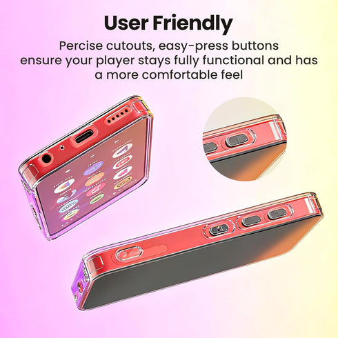 innioasis G5 Mp3 4.61 2.56 0.47inches Crystal Clear Case Only Fit Player Sold from Store Case Size: x x