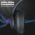 ZIHNIC Active Noise Cancelling Headphones, 60H Playtime Wireless Bluetooth Headset, Low Latency, Black