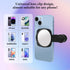 Esdallina Phone Rear Camera Selfie Mirror - See How You Look in The Back Camera - for High Definition Photos (Black)