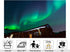 KeyWork 10x7ft Green Northern Lights Cabin Backdrop Arctic Night Sky Scene Photography Background for Winter Event Home