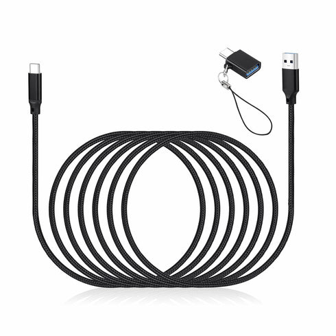 weishan USB C Cable for Elgato HD60 S+, HD60 X Game Capture Card & Wave 3, Super Fast Charging Cable with Adapter, 6.6ft