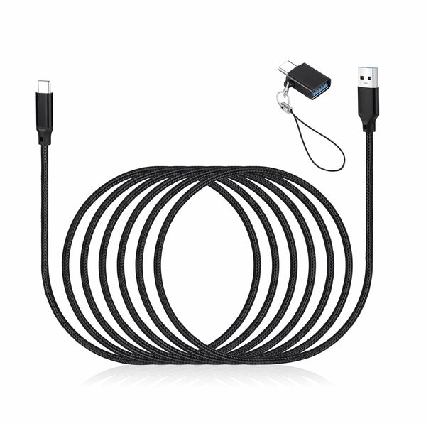 weishan USB C Cable for Elgato HD60 S+, HD60 X Game Capture Card & Wave 3, Super Fast Charging Cable with Adapter, 6.6ft