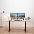 VIVO 39 inch Extra Long Monitor Stand, Wood & Steel Desktop Riser, Dual Screen Organizer for TV, Keyboard, Laptop