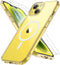 Miracase Magnetic Series iPhone 14 Case - Clear, Slim, Military-Grade, Anti-Fingerprint, MagSafe Compatible + 2X Screen