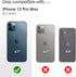 LOHASIC Compatible with iPhone 12 Pro Max Case - Slim Luxury PU Leather Non-Slip Grip Rugged Bumper Shockproof Cover