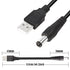 GINTOOYUN USB2.0 to DC Power Cable with 13 Connector Plugs for Laptops, Speakers, Power Banks, Routers (60.2Inch)