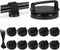 Tellegloww 10 Set Magnetic Zip Tie Mount and Nylon Cable Ties 23mm Dia