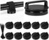 Tellegloww 10 Set Magnetic Zip Tie Mount and Nylon Cable Ties 23mm Dia