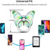 Green Metal Butterfly Cell Phone Ring Holder, Finger Kickstand Back Stand Hand Grip Compatible with Smartphone, Tablet,