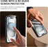 Goton iPhone 15 Case with Screen Protector - Heavy Duty Shockproof Bumper, Slide Camera Cover & Ring Stand, Black