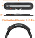 Desing Wish Universal Replacement Headphone Headband Cover, Headband Cushion Pad Cover Compatible with Sony, Bose, Beats, JBL Head Band Protector for Noise Canceling Stereo Headset (Black)