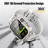 Dsytom Waterproof Case with Band - Compatible for Apple Watch Band 45mm 44mm 41mm 40mm, Rugged Shockproof Smartwatch