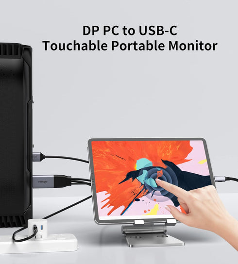 fairikabe 4K 60Hz DisplayPort to USB C Cable, 6.6ft for Portable Monitor, Projector, Nreal Air